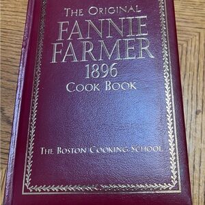 The Commemorative edition of the Original Fannie Farmer 1896 Cook Book - Red